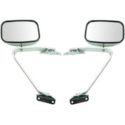 Door Mirror Set 2 Piece - Compatible with 1980 - 1997 Ford F-350 1981 1982 1983 1984 1985 1986 1987 1988 1989 1990 1991 1992 1993 1994 1995 1996