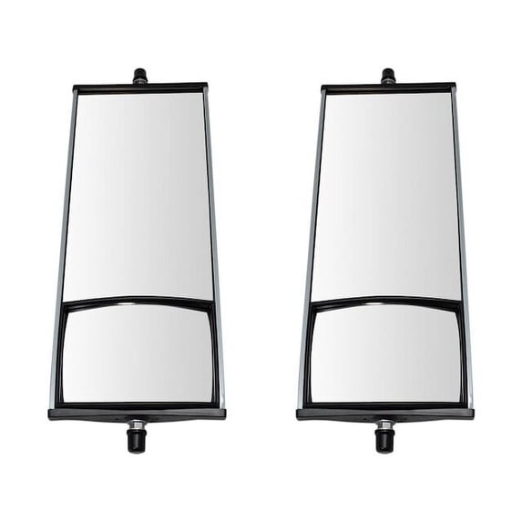 Door Mirror Set 2 Piece - Compatible with 1987 - 2001 Peterbilt 377 1988 1989 1990 1991 1992 1993 1994 1995 1996 1997 1998 1999 2000