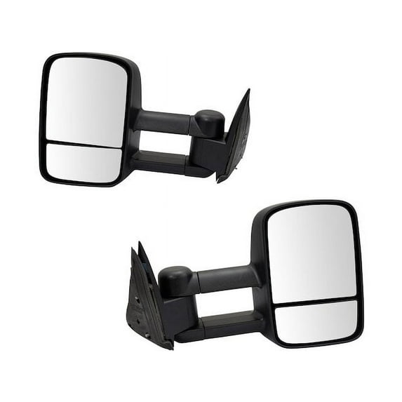 Door Mirror Set 2 Piece - Compatible with 2001 - 2003, 2005 - 2006 GMC Sierra 1500 HD 2002