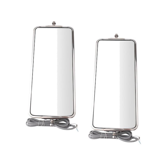 Door Mirror Set 2 Piece - Compatible with 2001 - 2011 Freightliner Classic 2002 2003 2004 2005 2006 2007 2008 2009 2010