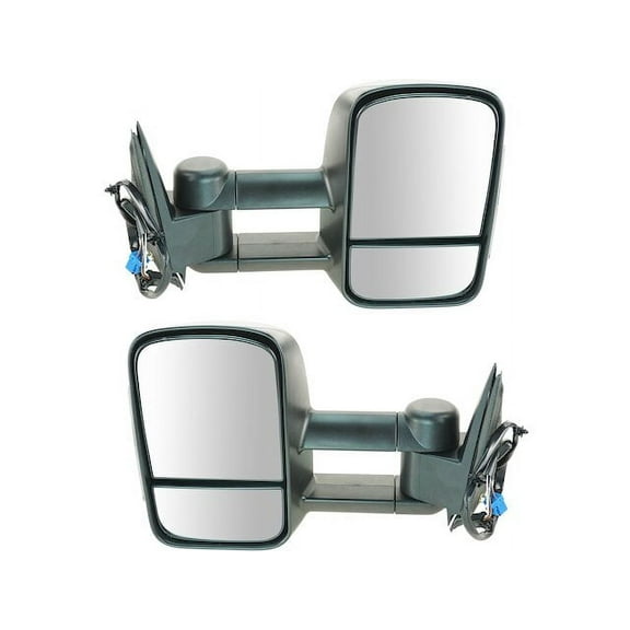 Door Mirror Set 2 Piece - Compatible with 2003 - 2006 Chevy Silverado 3500 2004 2005