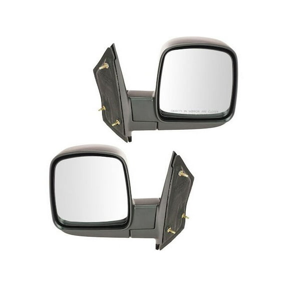 Door Mirror Set 2 Piece - Compatible with 2003 - 2007 Chevy Express 2500 2004 2005 2006