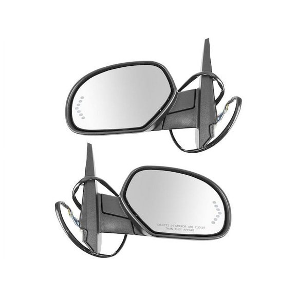 Door Mirror Set 2 Piece - Compatible with 2007 - 2008 Chevy Silverado 1500