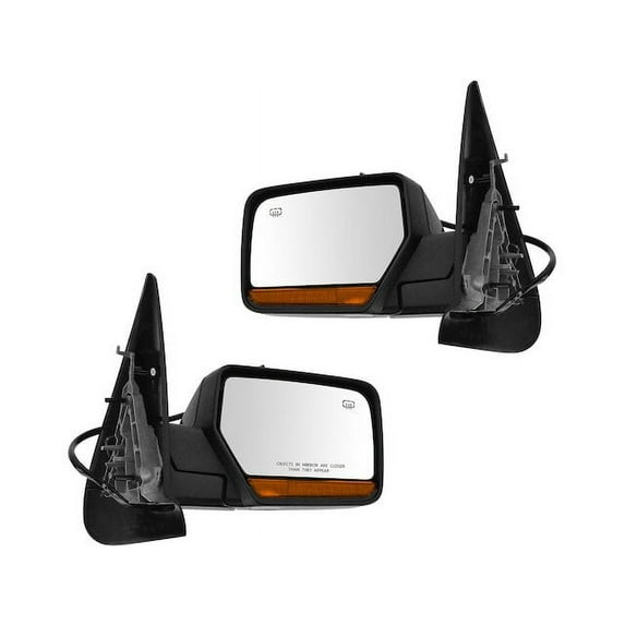 Door Mirror Set 2 Piece - Compatible with 2007 - 2011, 2013 - 2014 Lincoln Navigator 2008 2009 2010