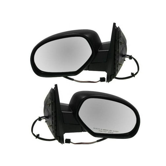 Door Mirror Set 2 Piece - Compatible with 2007 - 2014 GMC Sierra 2500 HD 2008 2009 2010 2011 2012 2013