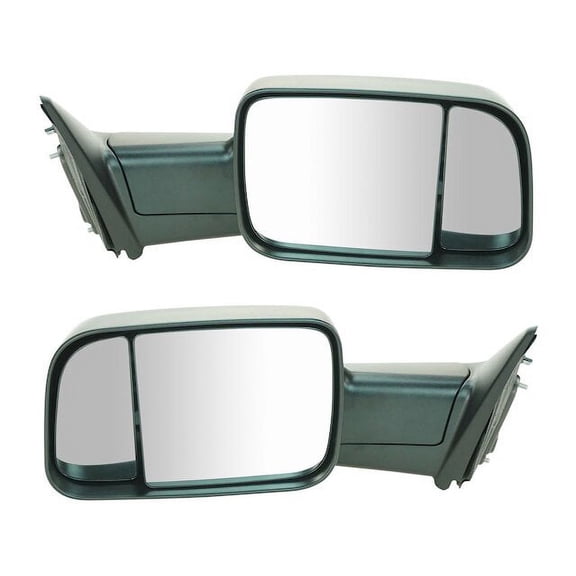 Door Mirror Set 2 Piece - Compatible with 2009 - 2010 Dodge Ram 1500