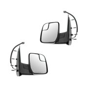 Door Mirror Set 2 Piece - Compatible with 2010 - 2017 Ford E-350 Super Duty Cutaway Van 2011 2012 2013 2014 2015 2016