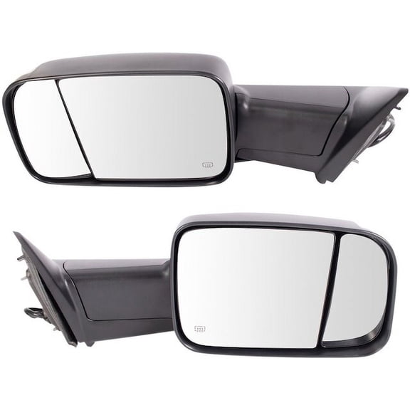 Door Mirror Set 2 Piece - Compatible with 2013 - 2018 Ram 1500 2014 2015 2016 2017