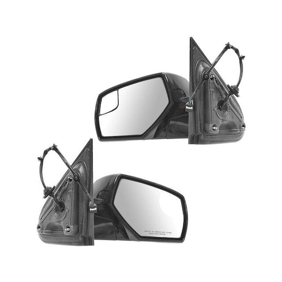 Door Mirror Set 2 Piece - Compatible with 2015 - 2018 Chevy Silverado 2500 HD 2016 2017