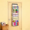 thumbnail image 1 of Door-Mounted Yarn Storage Rack With 6 Zippered Compartments, Large-Capacity Knitting Needle & Yarn Organizer, Door Hanging Storage For Craft Supplies, Perfect For Organizing, 1 of 5