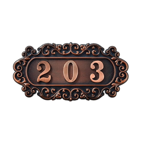 Door Number Plate, Apartment Door Number Sign, House Address Room Number Plaques