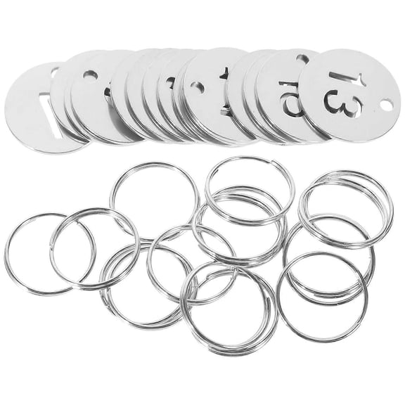 Door Number Tags Stainless Steel Number Tags for Home 45Pcs