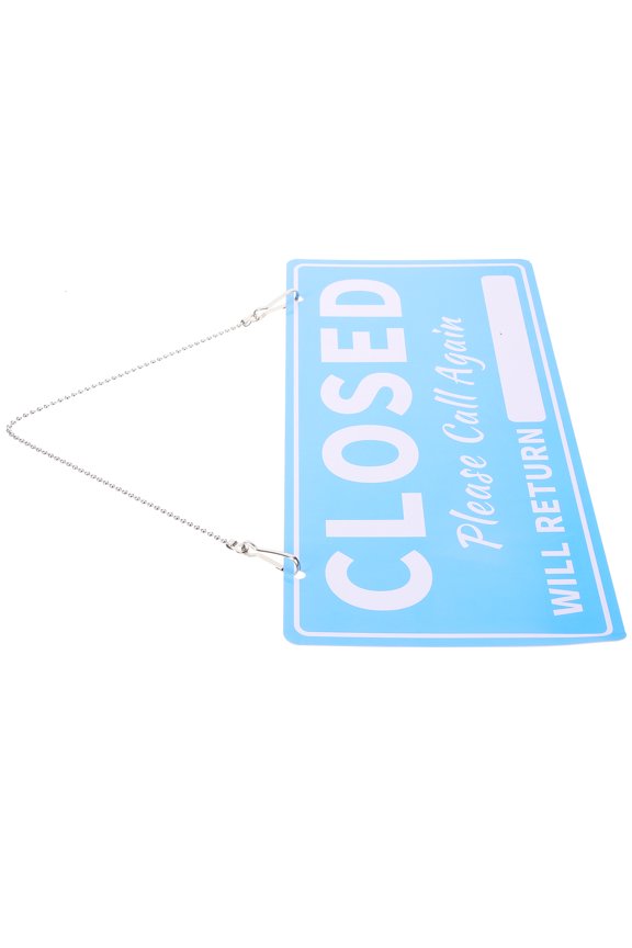 Raindrops PVC Business Door Open Closed Sign, Sun and Fade Resistant, 6.5x9 Inch Shop Entrance Decoration