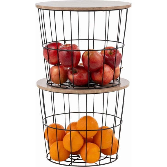 Over The Door Organizer, 3 Pack Metal Wire Basket, Hanging or Wall Mounted Spice Rack for Bathroom Closet Laundry Pantry, Durable Easy Assembly, Black