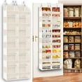 thumbnail image 1 of Over The Door Organizer with 10 Large Pockets and 10 Compartments，Nursery Shelves Baby Organizers,Anti Tilt 80 lb Load Behind Door Storage for Bedroom, Bathroom, Pantry, Nursery, (Cream), 1 of 10