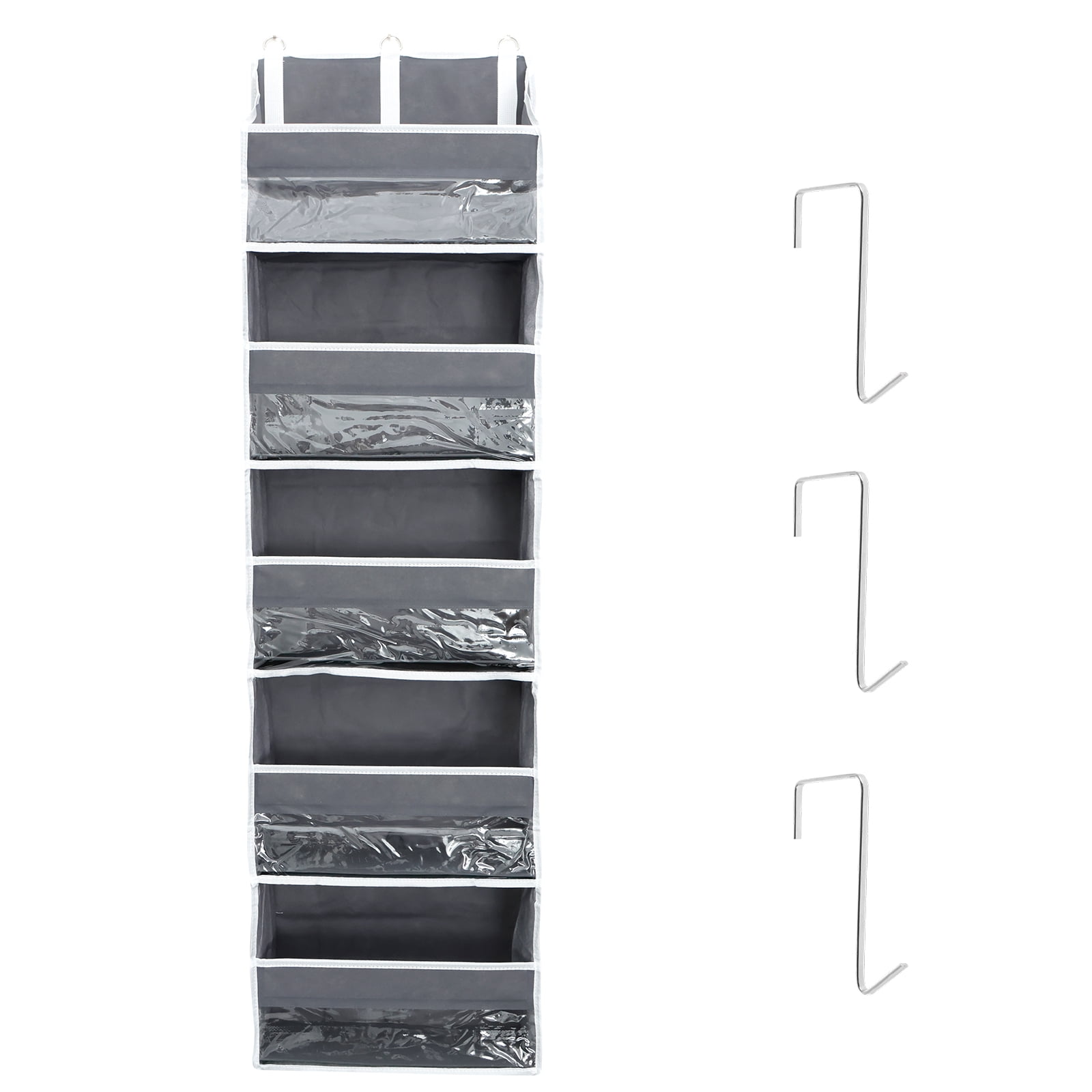 Over the Door Organizer with 5 Large Pockets and 10 Side Mesh Pockets ...