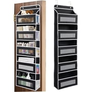Over Door Organizer with 5 Large Pockets, Heavy Duty Hanging Organizer Storage, Closet Bathroom Nursery Bedroom Dorm, To
