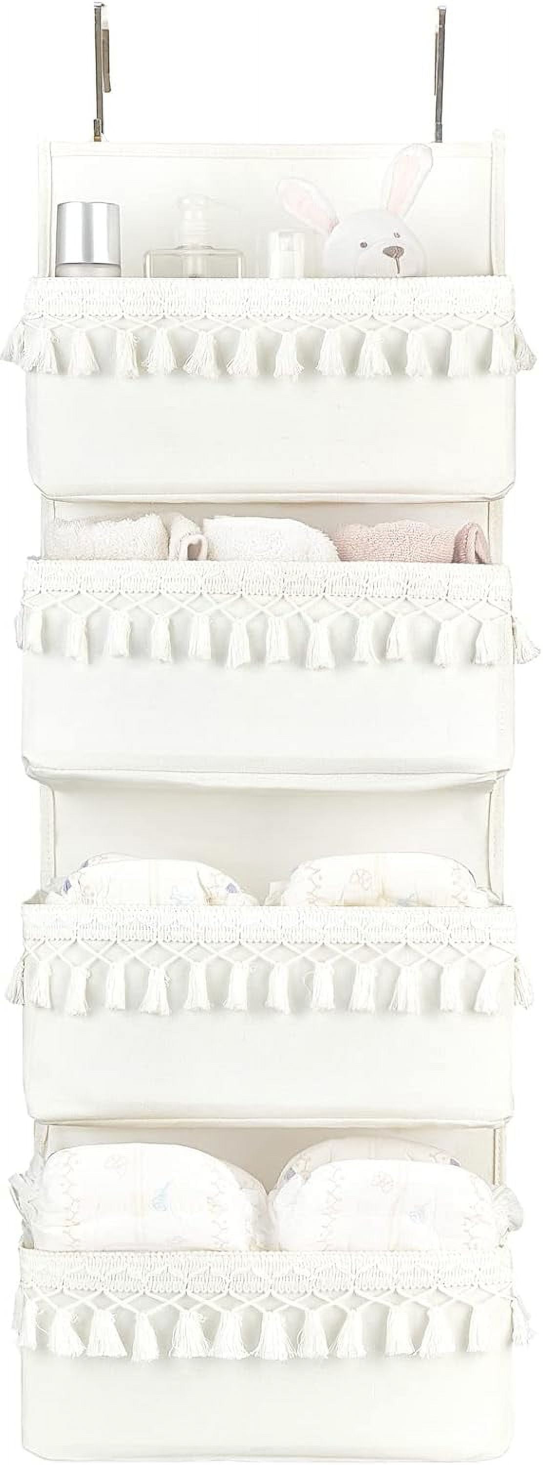 Photo inspiration: Fresh Look at Over The Door Organizer Boho Nursery Storage Decor Closet Hanging