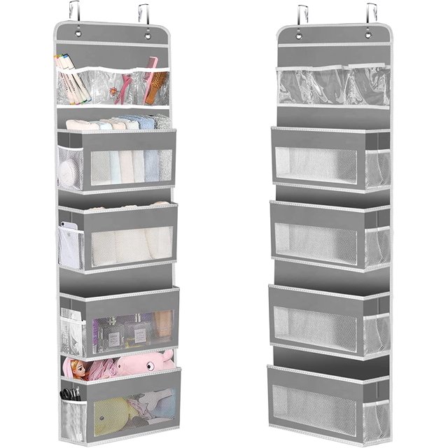 Door Organizer, LONGRV Bathroom Large Hanging Door Organizer, Behind