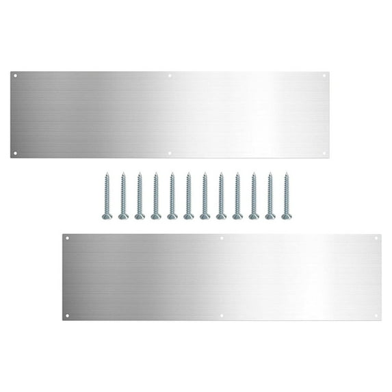 Door Panel Protector Reinforcement Plate Metal Sweep Stainless Steel Kickplate Frame Board
