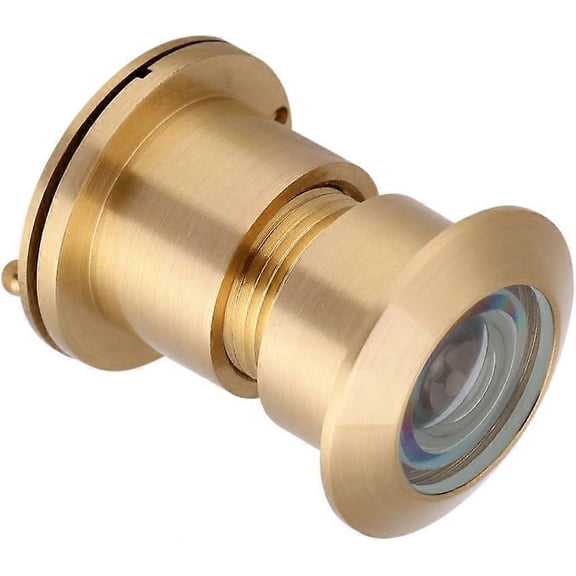 Door Peephole Peephole, Spy Hole with Rotatable Privacy Cover, Wide Viewing Angle Door Peephole for 35-60mm Thick Door(Gold)