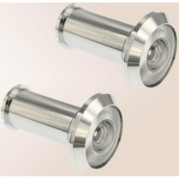 Door Peephole Viewer, Bright Chrome, Wide Angle Viewing, Easy Installation and Durable Design