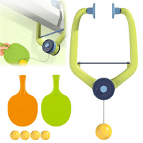 Door Ping Pong Game Over The Door, Adjustable Hanging Table Tennis Trainer Portable Set, Ping Pong Doorway Game with 2 Racket and 4 Balls for Girls & Boys