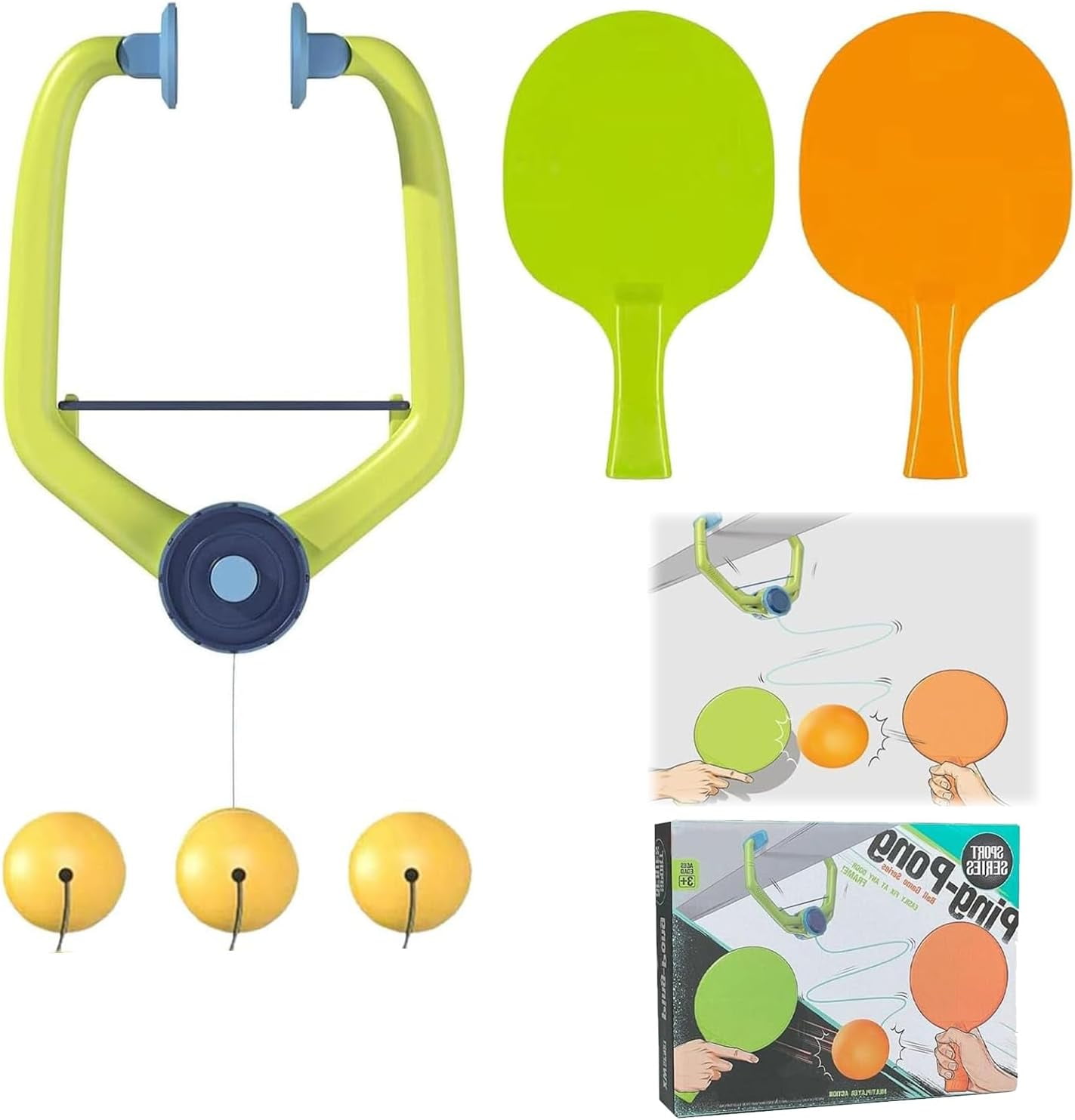 Tischtennis Trainer Für Türrahmen - Verstellbares Ping Pong Set
