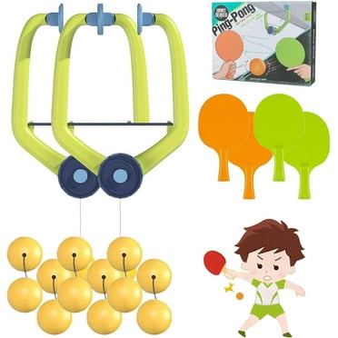 Door Ping Pong Game, Doorway Ping Pong, Adjustable Hanging Table Tennis Trainer Portable Set, For Door Frame Hanging Table Tennis Trainer Portable Set For Kids With Racket And Balls