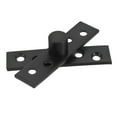 thumbnail image 1 of Raindrops 360° Rotation Hidden Door Pivot Hinge Stainless Steel Black Color 1 Set Household Hardware S, 1 of 8
