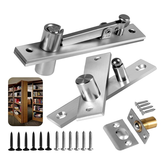 Door Pivot Hinge,  Pivot Hinge System with Goal Kick Hardware, for Heavy Duty Wood Doors Up to 200 Lbs Type I