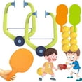 thumbnail image 1 of Door Plunking Game,Door Ping Pong Game for Kids Trainer, Adjustable Hanging Table Tennis Set with 1 Pc Trainer&4Balls, Doorway Ping Pong，Daily Portable Exercise Kit, 1 of 8