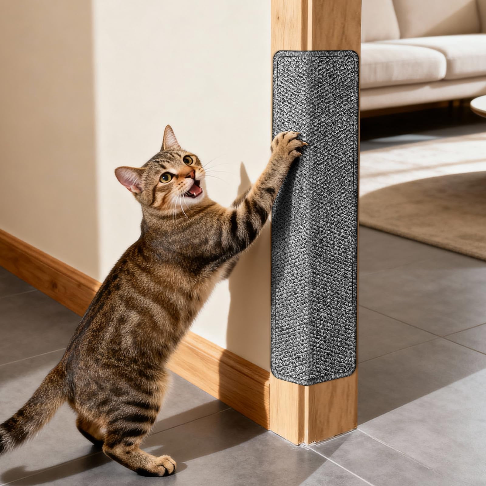 Door Protector From Cat 19.6" X 7.8" Wall Corner Scratcher  Anti Scratch Frame Furniture For Indoor Cats