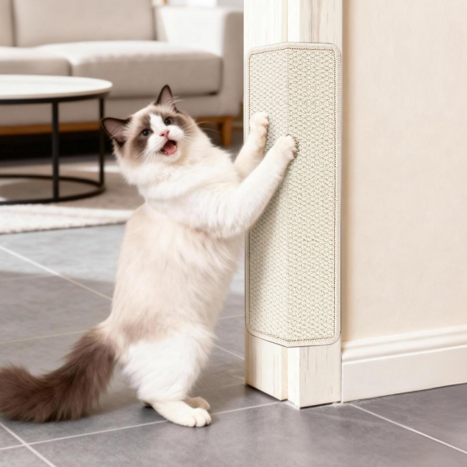 Door Protector From Cat 19.6" X 7.8" Wall Corner Scratcher  Anti Scratch Frame Furniture For Indoor Cats