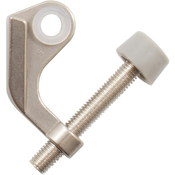 Door Protector Hinge Pin Door Stop with Colored Tips, Satin Nickel by Stone Harbor Hardware