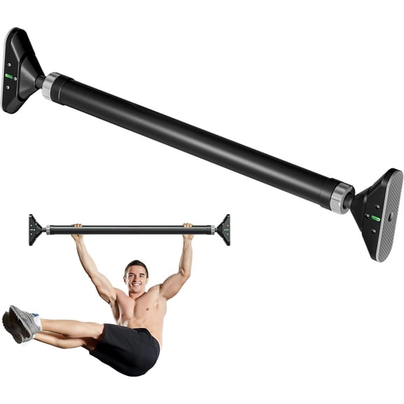 Door Pull Up Bar Doorway Frame Chin Up Bar from 28.3in-38.2in,No Screws, Gym Upper Workout Fitness Equipment,Exercise Bar Portable,Non-slip Secure Grip,440 LB