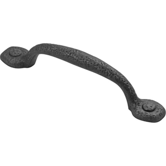Door Pull, Black Iron - 96 mm