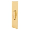 thumbnail image 1 of Door Pull Plate with Handle, Polished Brass, 4 in. x 16 in., 1 of 2