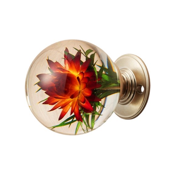 Door Pulls Unique Resin Wardrobe Knob Cupboard Handle Modern Furniture Handle Crystal Ball Shape Cabinet Door Handle