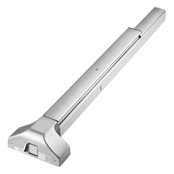 Door Push Bar Panic Exit Device, 31" Stainless Steel Emergency Exit Door with Lever & 3 Keys for 30-36" Metal/Wood Doors