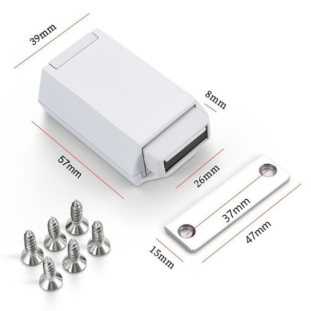 Door Push To Open Black Heavy Duty Latch Touch