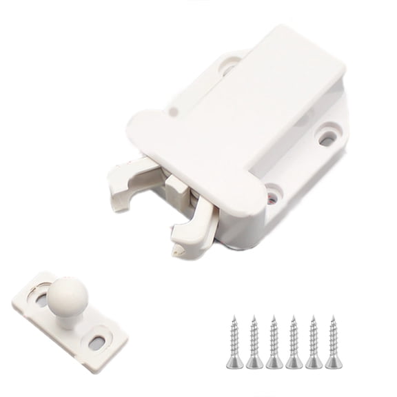 Door Push for Latch Single Door for Touch Latches Cabinet Bolt Furniture Push Lock Open the Door Without