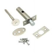 Door Rack Bolt Dead Bolt Lock Star Keys Security Bolts Key NEW Strong Iron T1L3