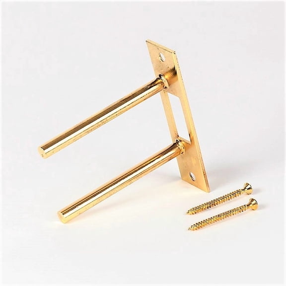 Door Reinforcement | Deadbolt Strike Plate Reinforcer | Anti Kick Door | Two Post Strike Plate | TUFF STRIKE | Polished Brass