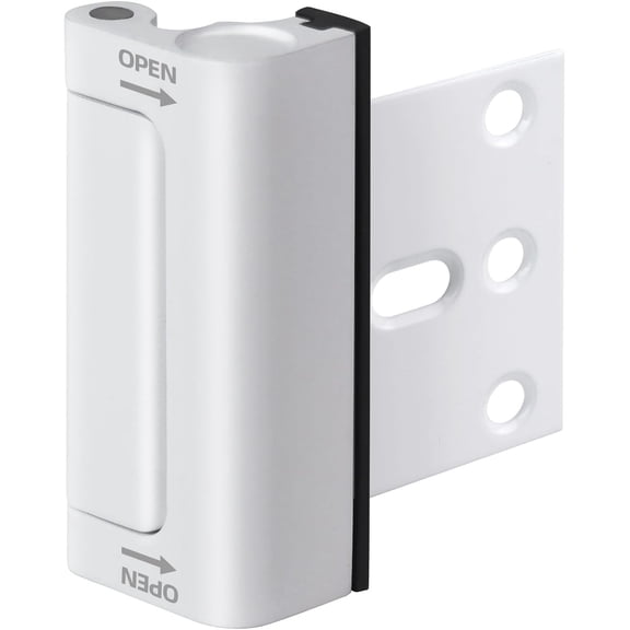 Door Reinforcement Lock, 1- Upgraded White Front Door Locks for  Safety Withstand 800 lbs,   Proof Door Lock, Extra Door Lock from Inside  Unauthorized Entry