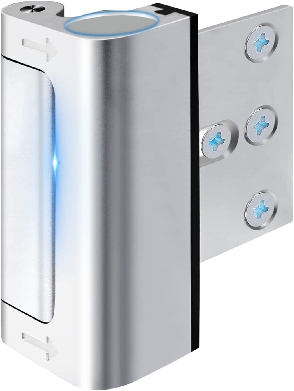 Door Reinforcement Lock Withstands 800lbs of Force - Extra Door Lock with 8 Screws Prevents Unauthorized Entry,Add a Door Security Lock for Home Safety & Privacy
