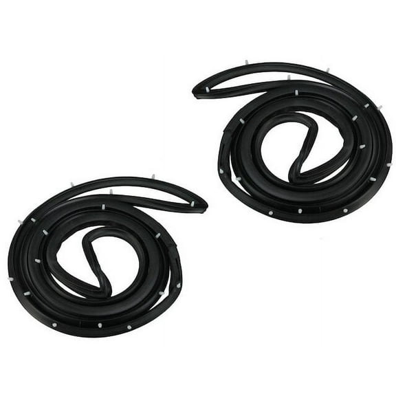 Door Seal 2 Piece Set - Compatible with 1984 - 1989 Toyota Pickup 1985 1986 1987 1988