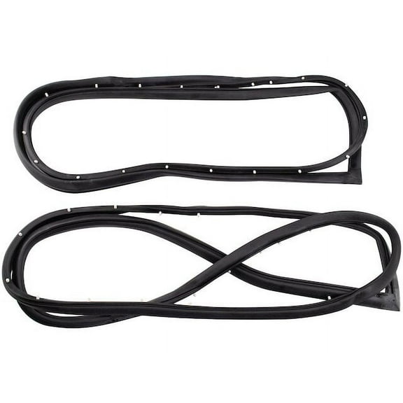 Door Seal Kit 2 Piece - Compatible with 1977 - 1985 Chevy Impala 1978 1979 1980 1981 1982 1983 1984
