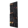 thumbnail image 1 of Over the Door Shoe Organizer 24 Mesh Pockets Nonwoven Over the Door Hanging Shoe Hanger Organizer with Strong Metal Over Door Hooks, 20" x 63"/18" x 53", 1 of 7