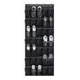 thumbnail image 1 of Door Shoe Organizer Hanging | 35 Pocket Hanging Shoe Organizer for Closet | Over Door Shoe Organizer for Entryway Bedroom Closet Black Fabric Shoe Organizer, 1 of 6